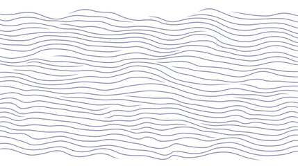 Abstract Illustration Of White Lines Wave On Black Background