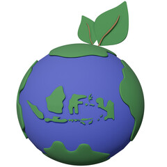3D Illustration of Ecological Recovery