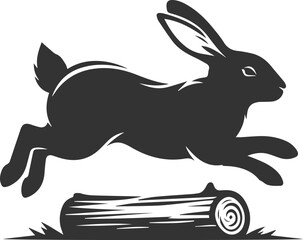 Rabbit vector silhouette