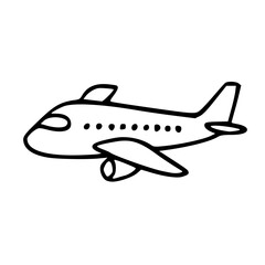 Airplane Doodle Icon