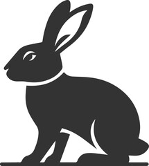 Rabbit vector silhouette
