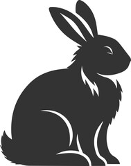 Rabbit vector silhouette