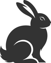 Rabbit vector silhouette