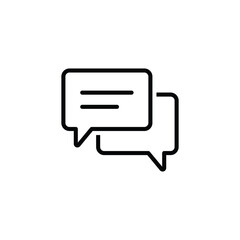 chat icon vector. Speech bubble icon vector
