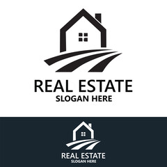 Real estate logo and icon design concept