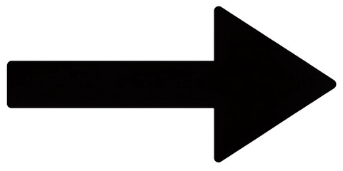 Black arrow pointing right arrow shape element