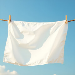 clothes drying on a rope