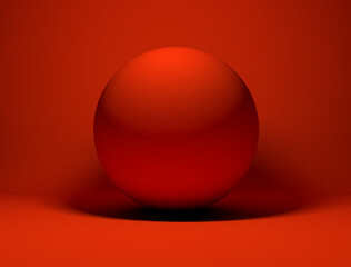 Abstract red orange background sphere 