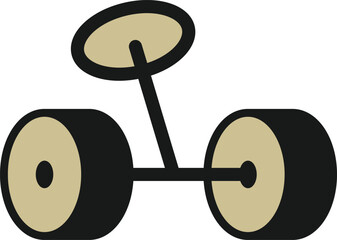 wheels icon logo vector illustration