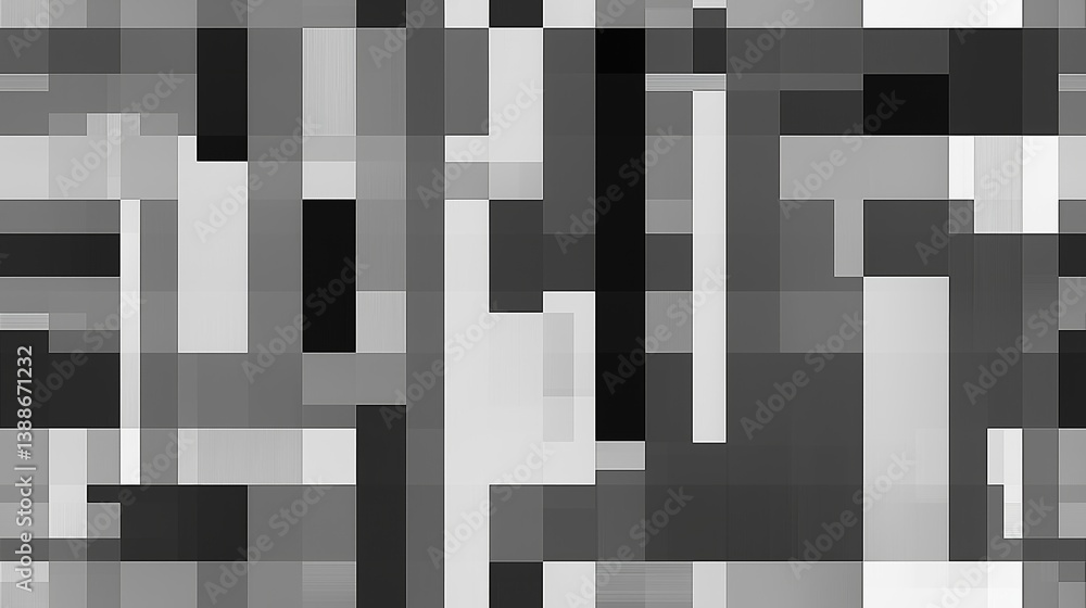 Poster abstract geometric background with alternating horizontal lines and shapes