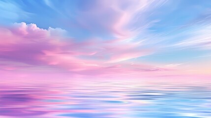 Obraz premium Breathtaking sunset scenery, vibrant colors reflecting on calm water beautiful