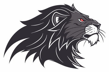 Black lion head
