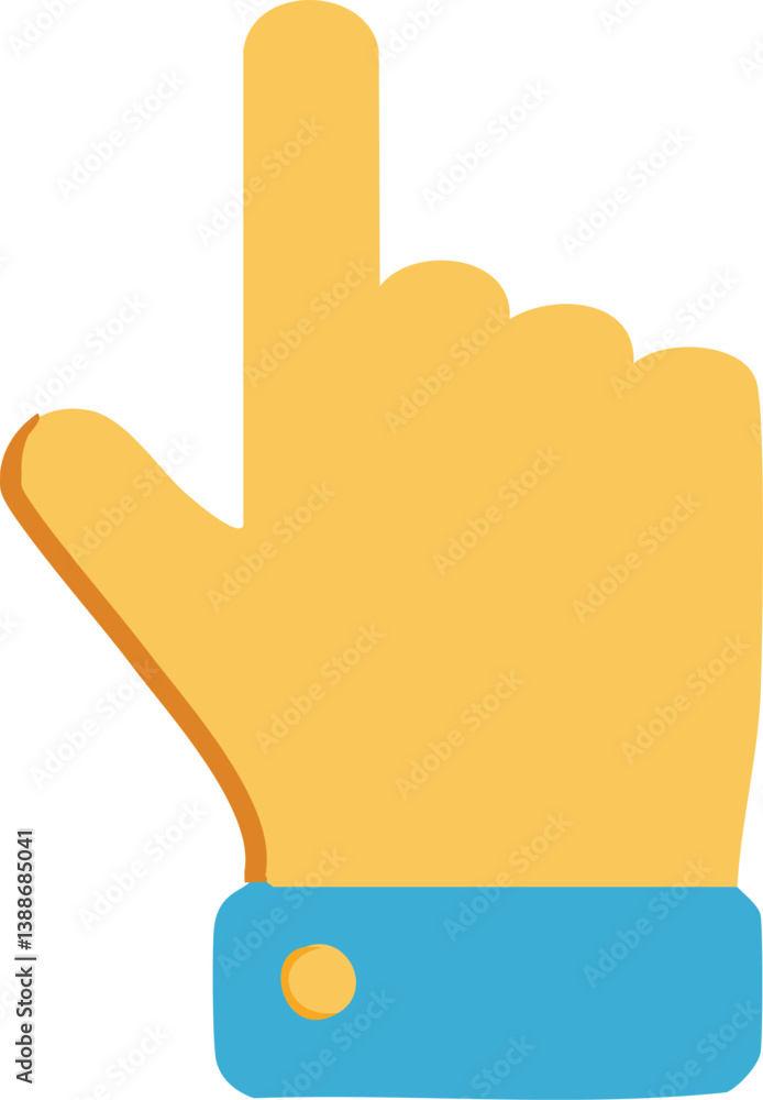 Poster 3d icon vector illustration - touch or click icon stock vector design