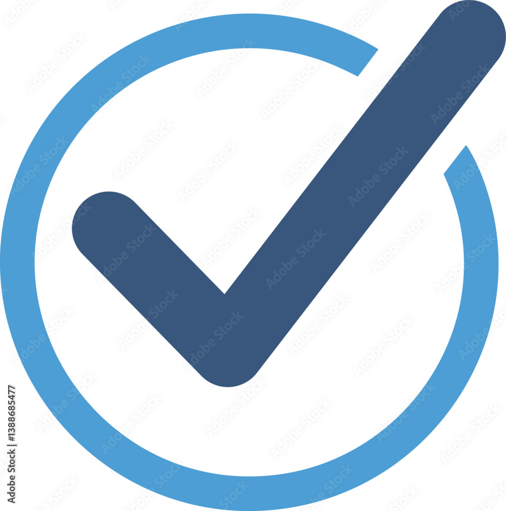 Aufkleber checkmark icon. checkmark vector set. checked check box sign. approved symbol.