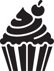 Simple cupcake flat design