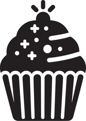 Simple cupcake flat design