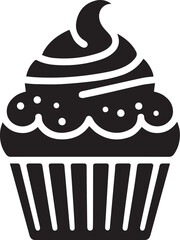 Simple cupcake flat design