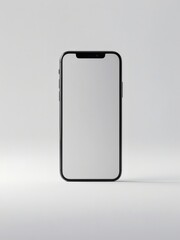 Modern Smartphone Frame Isolated on Gray Background, Minimalist Display Design

