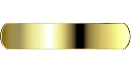 Isolated Gold Bar Illustration On Transparent Background With Metallic Shine