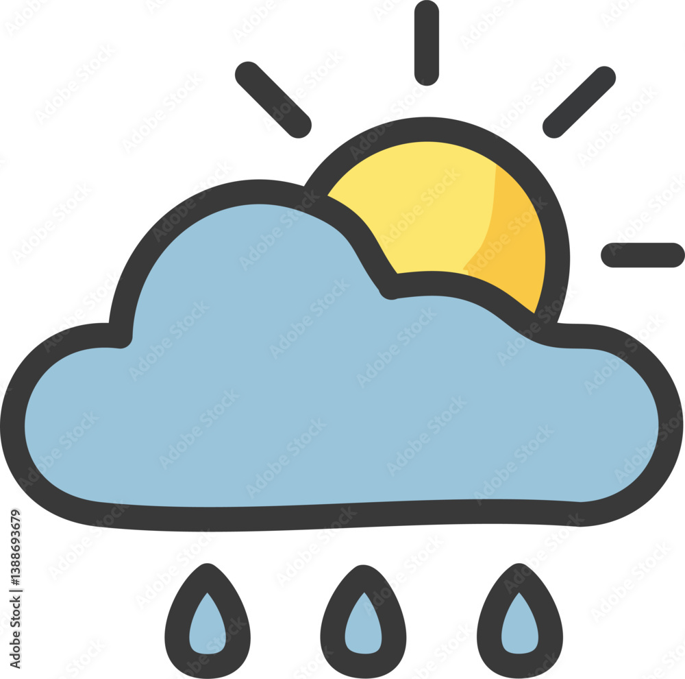 Poster weather and meteorology editable stroke outline icons set isolated on white background flat vecto