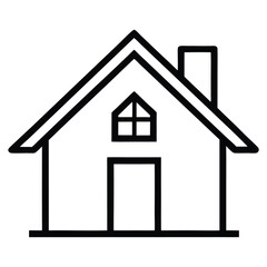 home line art vector illustration 