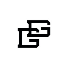 Letter g or gg logo template
