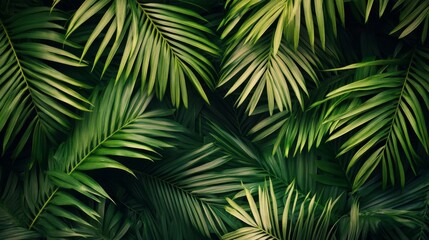 ヤシの葉の背景