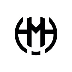Letter Hm Logo Template vector