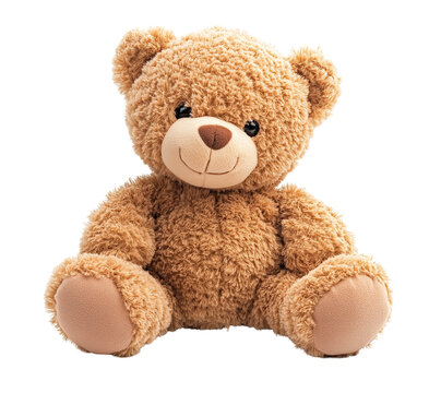 Naklejki Cute teddy bear isolated on white background png transparent clipart.