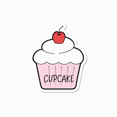cupcake with cherry