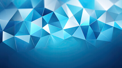 Fototapeta premium Abstract blue polygonal background with geometric shapes