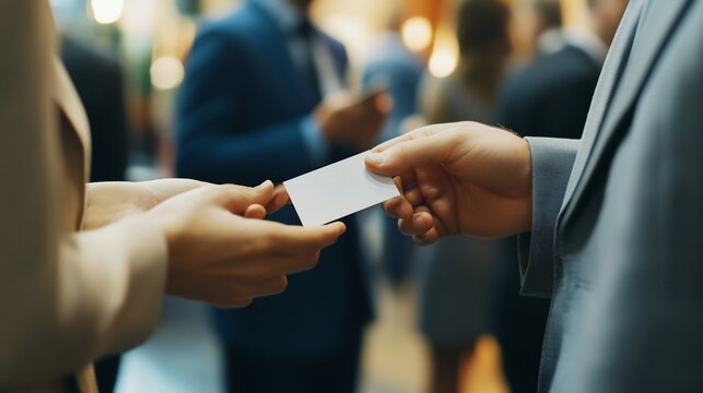 Business Networking: Exchanging Contact Information - Powered by Adobe