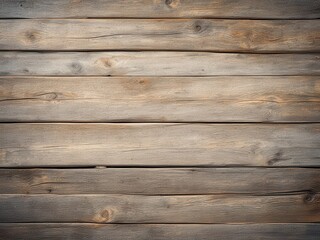 Fototapeta premium A close-up view of weathered wooden planks, showcasing a rustic texture. The faint grain and subtle imperfections add character, making it suitable for various decorative and artistic applicatio