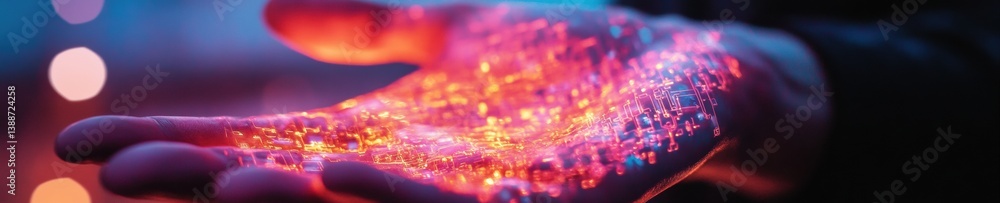 Poster augmented reality breakthrough reach higher day illuminates digital transformation with immersive ho