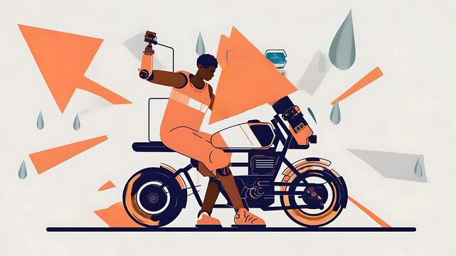 cyclist riding a bike