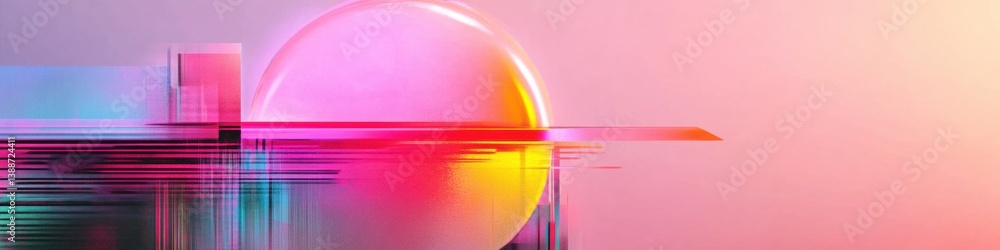 Aufkleber Digital Horizon Vibrant Reach As High As You Can Day Celebration - Innovative Gradient Tech Visualization for Enterprise Growth Strategy and Transformative Design