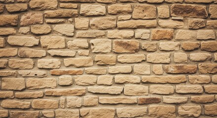 Fototapeta premium Warm Beige Stone Wall Texture
