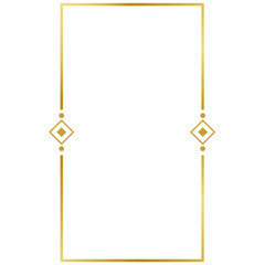 golden frame border elegance glow