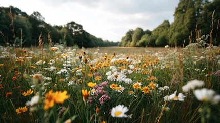 Generic Pastel Wildflower View Field Easy Quick Exquisite