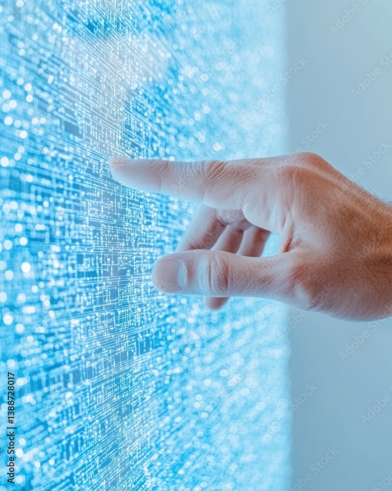 Aufkleber Futuristic Digital Skill Visualization Interactive AI-Powered Performance Mapping for Next-Gen Professional Development and Workplace Innovation