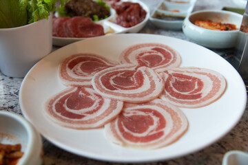 korean bbq Sliced Pork Belly