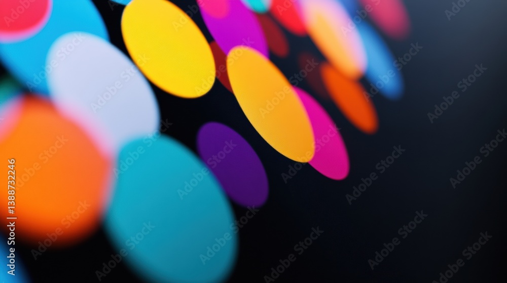 Poster vibrant digital transformation chromatic data visualization blending innovative design, dynamic mark