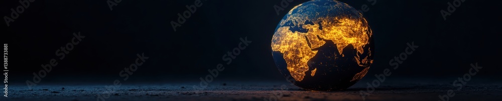 Aufkleber Hyper-Connected Digital Earth Immersive Global Network Visualization Revealing Worldwide Data Flows and Geospatial Intelligence for Innovative Business Strategy