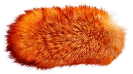 fur cap isolated on white background