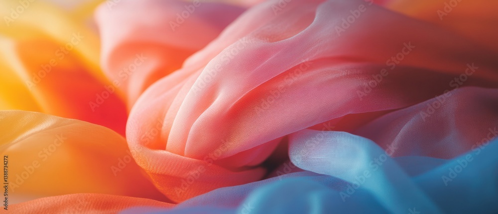 Poster ethereal color gradient wellness soft organic textile textures exploring mindful design trends for c