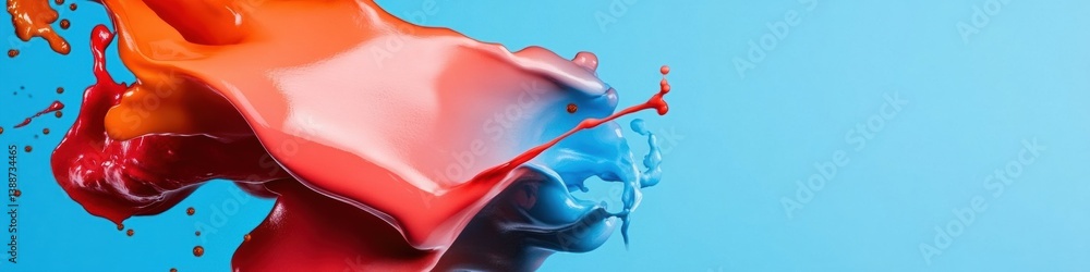 Poster dynamic color fusion high-impact liquid motion design showcasing vibrant digital art techniques for 