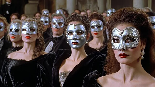 Masquerade Ball: Elegance and Mystery in Silver