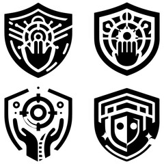 Ethereal shield art featuring abstract stylish artistic modern creative design concepts