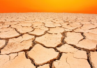 Climate Crisis Visual Metaphor Drought-Fractured Earth Reveals Urgent Sustainability Narrative - Global Warming Impact Visualization for Environmental Awareness Campaigns