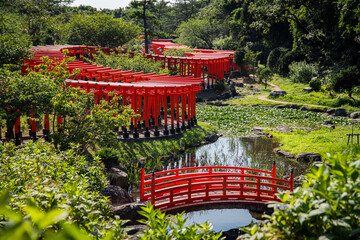 Takayama Inari Shrine in Ushigatacho, Tsugaru, Aomori, Japan